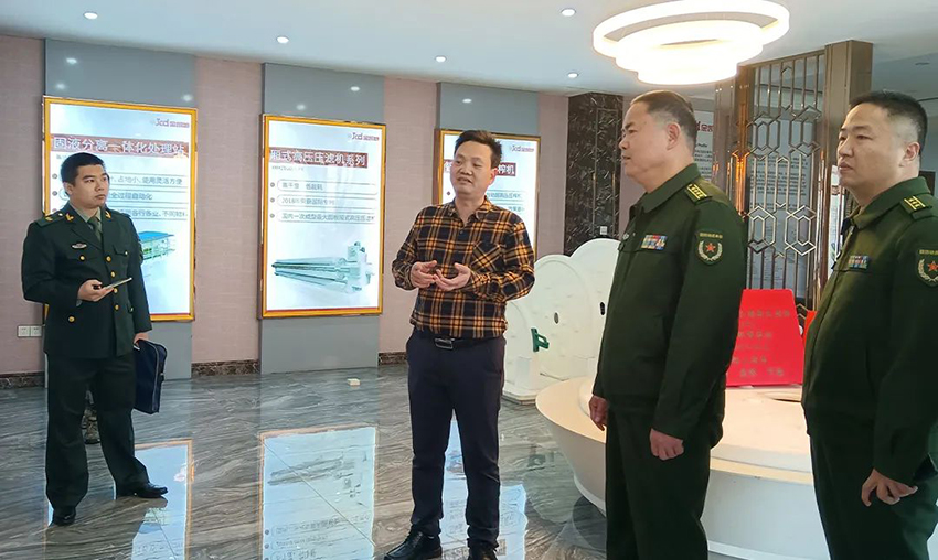 佛山軍分區(qū)政委、禪城區(qū)委常委領(lǐng)導(dǎo)一行蒞臨金凱地調(diào)研指導(dǎo)工作